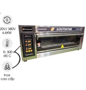 Lò nướng 1 tầng 2 khay bảng điều khiển