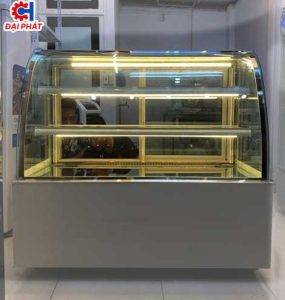Tủ trưng bày kính cong 3 tầng 1m5