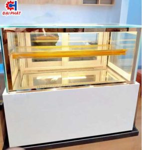 Tủ trưng bày bánh kính vuông 3 tầng 1m2